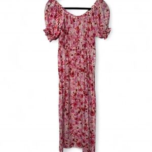 H&M Pink Floral Maxi Dress